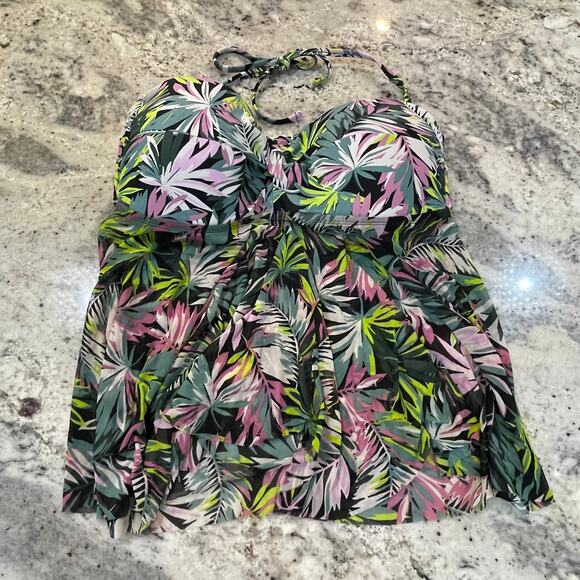 Kona Sol Tankini Bathing Suit XL - Picture 2 of 7